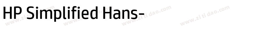 HP Simplified Hans字体转换